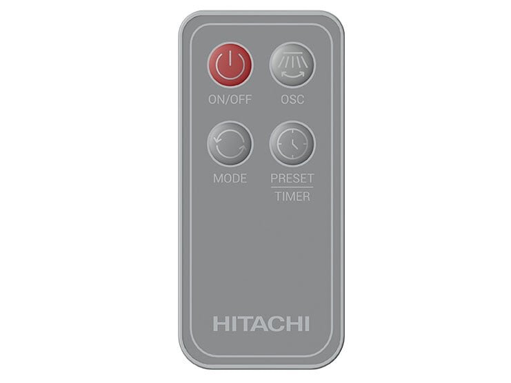Quạt cây Hitachi LF-A6RC còn được trang bị kèm theo remote từ xa