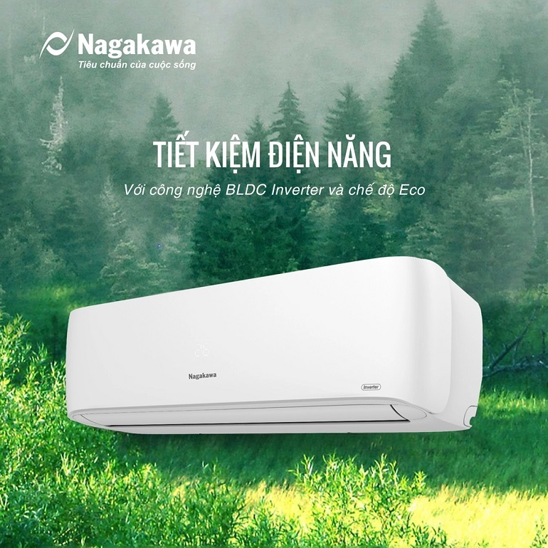 Điều hòa Nagakawa Inverter 24000 BTU 2 chiều NIS-A24R2H11 gas R-32 Điều hòa Nagakawa Inverter 24000 BTU 2 chiều NIS-A24R2H11 gas R-32