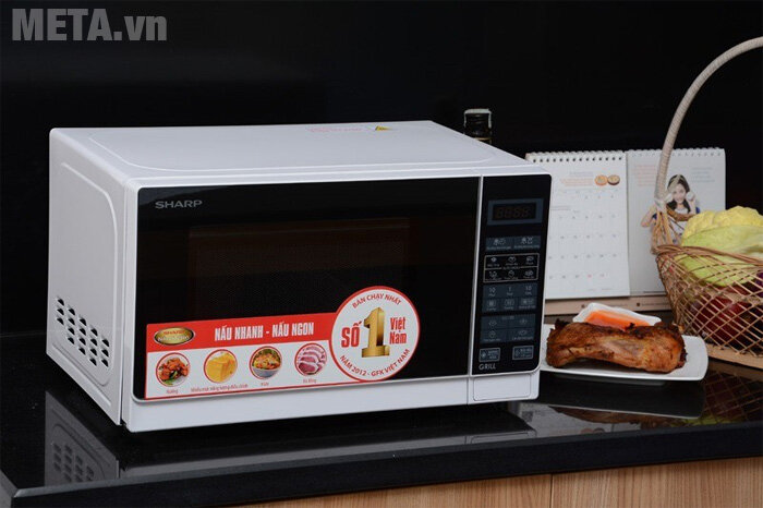 Lò vi sóng điện tử có nướng Sharp R-G571VN-W - 25 lít