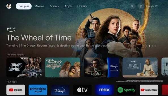 Tivi TCL 75P6K 4K 75 inch giao diện Google TV
