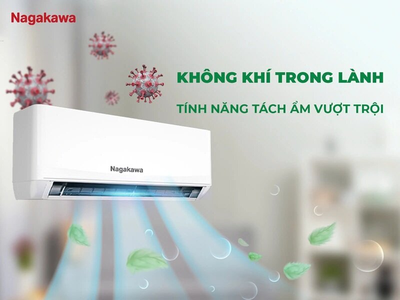 Điều hòa Nagakawa Inverter 12000 BTU 1 chiều NIS-C12R2U51 gas R-32