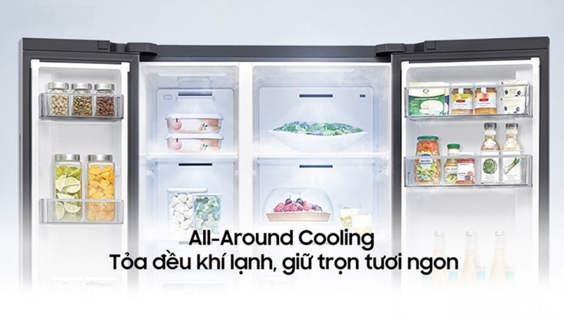 Tủ lạnh Samsung Side By Side Inverter 655 lít RS70F65Q3FSV