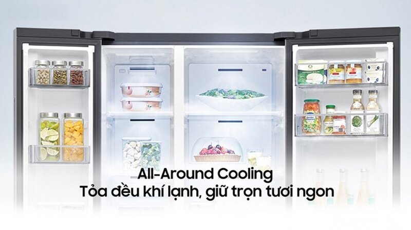 Tủ lạnh Samsung Side By Side Inverter 655 lít RS70F65Q3FSV