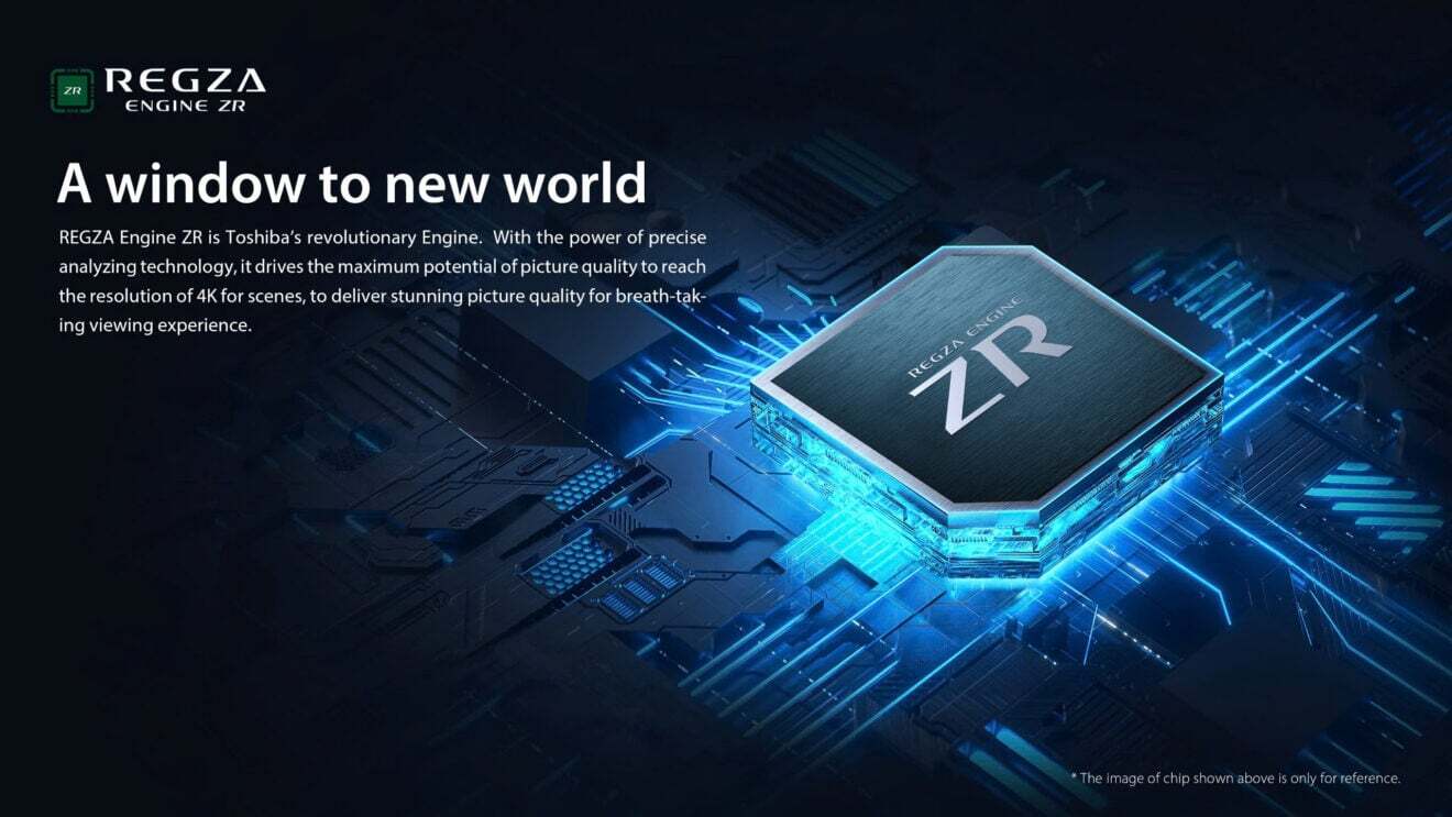 Chip xử lý Regza Engine 4K nâng cao chất lượng tín hiệu đầu vào bằng AI Smart Tivi 4K Toshiba 65E330NP