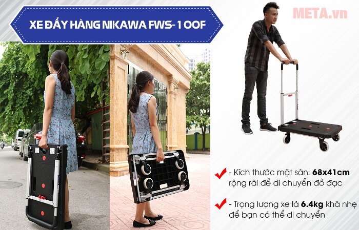Xe đẩy hàng Nikawa FWS-100F Xe đẩy hàng Nikawa FWS-100F