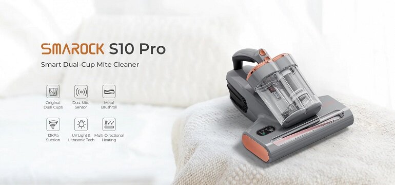 Máy hút bụi giường nệm Smarock Dual Cup S10 Pro