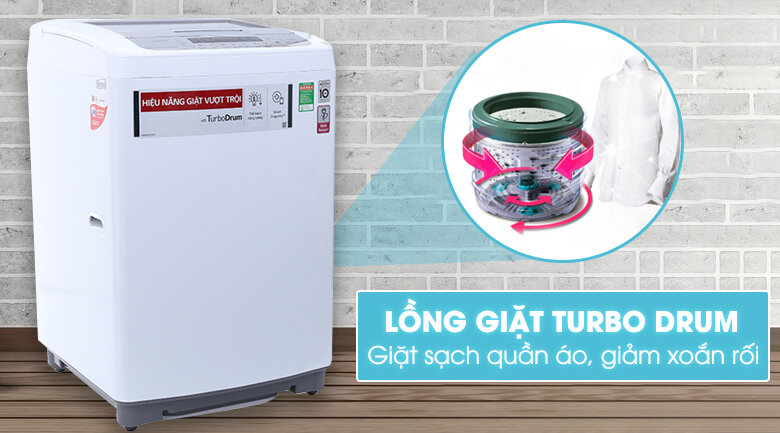 Máy giặt LG Inverter 8.5 kg T2385VSPW Máy giặt LG Inverter 8.5 kg T2385VSPW
