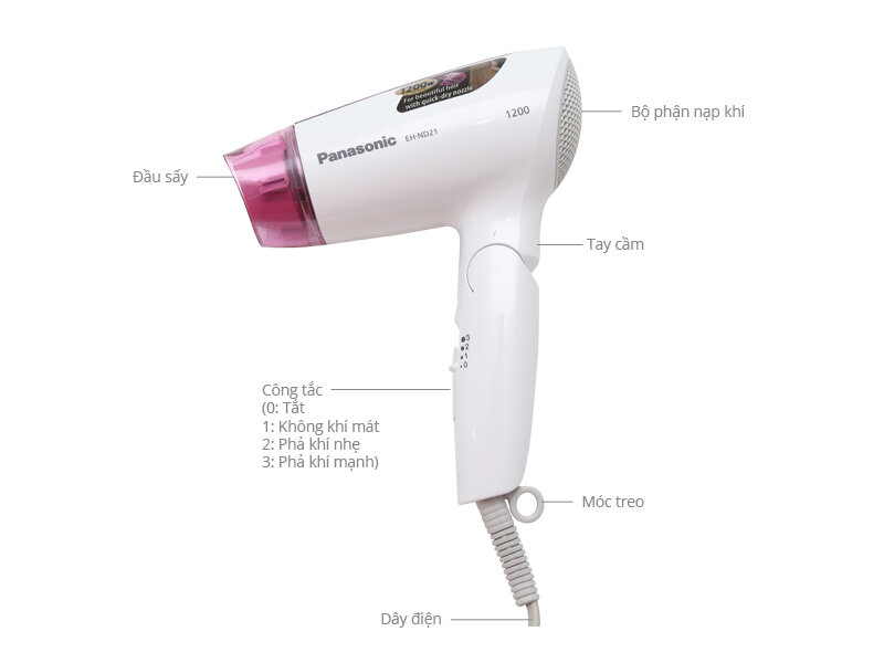 Máy sấy tóc Panasonic ND21-P645 Máy sấy tóc Panasonic ND21-P645
