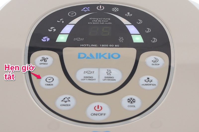 Máy làm mát không khí Daikio DK-2500B Máy làm mát không khí Daikio DK-2500B