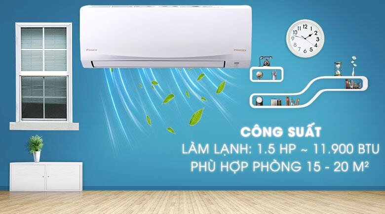 Điều hòa Daikin 1 chiều inverter ATKQ35TAVMV- 11.950BTU