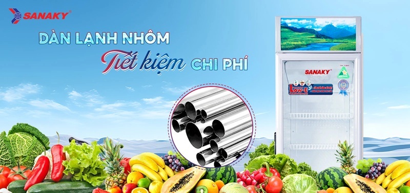 Tủ mát Sanaky 1 cánh 160 lít VH-168KL