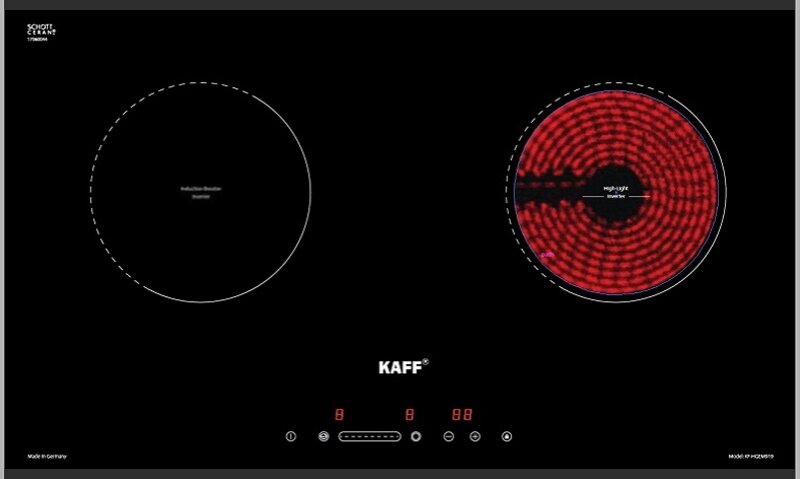 Bếp Từ Hồng Ngoại Âm 2 Vùng Nấu Kaff KF-EG900IH