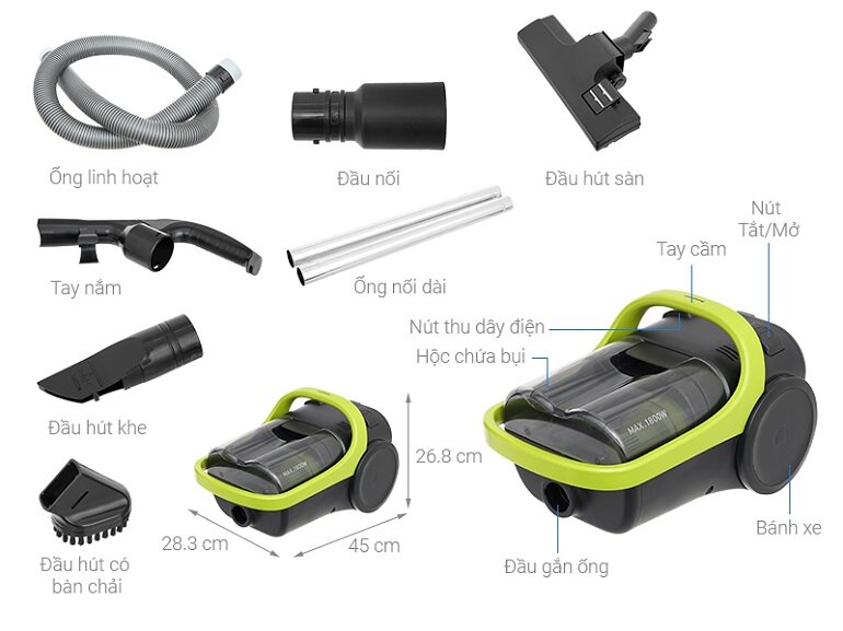 Máy hút bụi Panasonic MC-CL603GN49