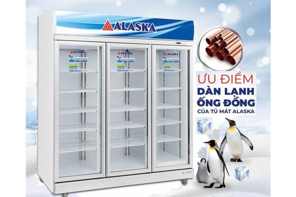 Tủ mát 3 cánh Alaska 1500 lít LC-1500C3