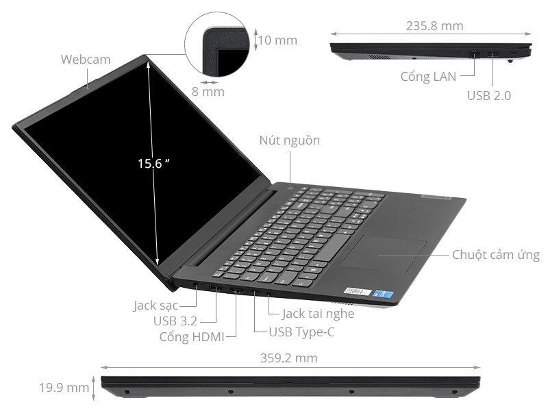 Laptop Lenovo V15 G2 ITL