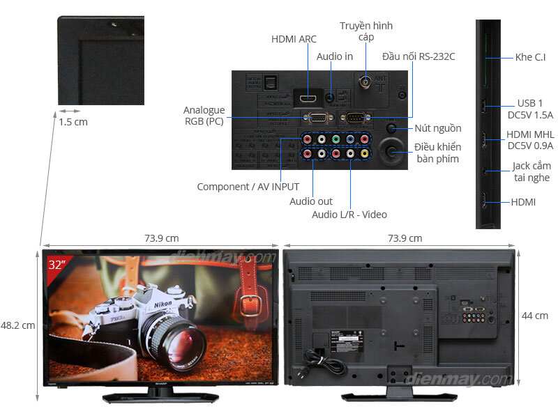 Tivi LED Sharp LC-32LE265X 32 inch Tivi LED Sharp LC-32LE265X 32 inch