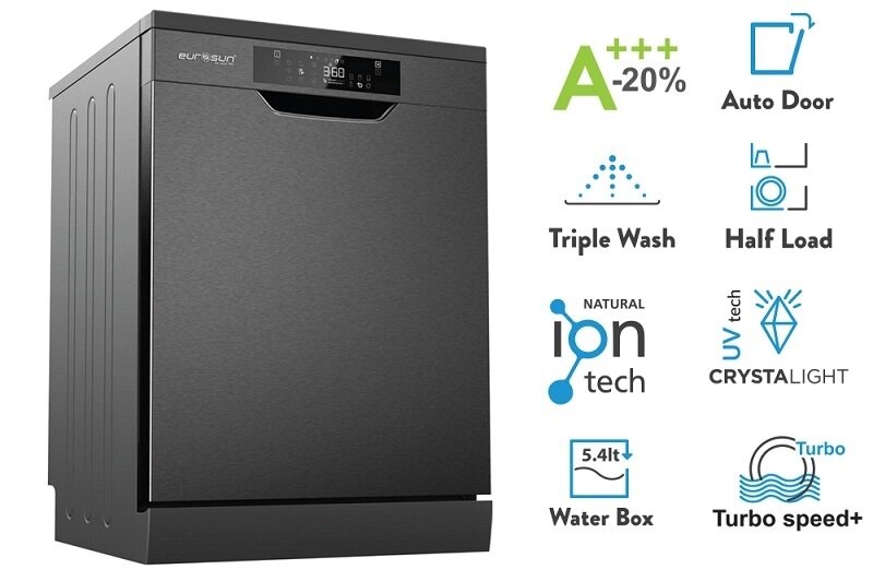 Máy rửa bát Eurosun SMS80EU15E có chức năng vệ sinh máy tự động Machine Care