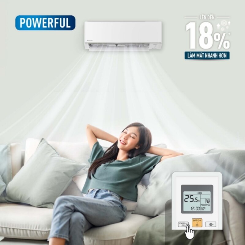Điều hòa Panasonic Inverter 18000BTU 1 chiều RU18CKH-8D