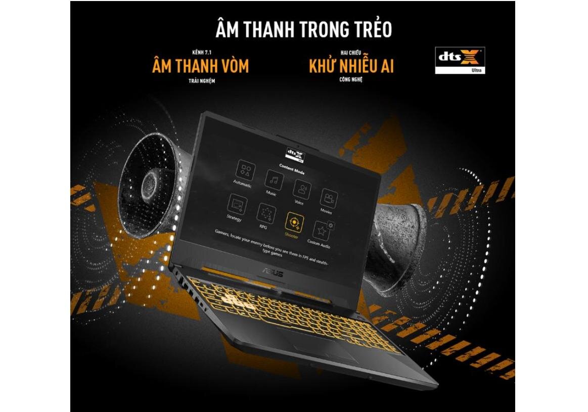 Laptop Asus Gaming TUF FX506HF-HN078W (i5 11260H/16GB RAM/512GB SSD/15.6 FHD 144hz/RTX 2050 4GB/Win11/Đen) ảnh 3