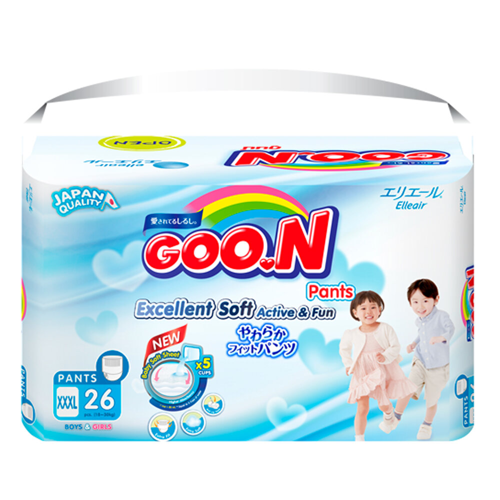  Bỉm - Tã quần Goon Slim JB size XXXL 26 miếng (cho bé 18-30kg)