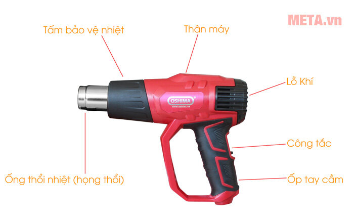 Máy thổi hơi nóng Oshima MTN-1500