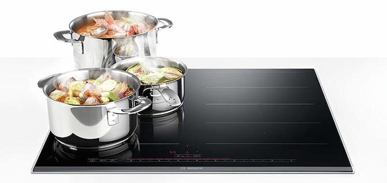 Bếp từ 4 bếp Bosch PXY601JW1E sở hữu mặt kính Ceramic bền bỉ 
