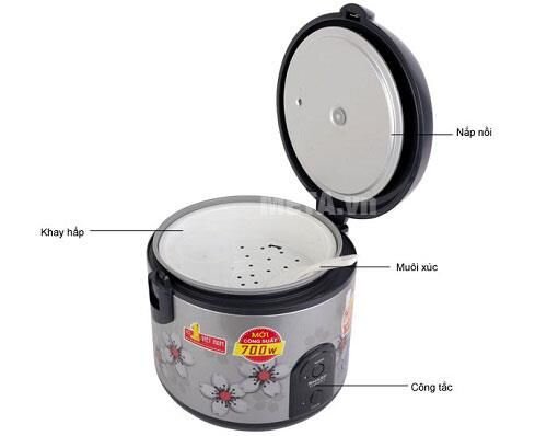 Nồi cơm điện Sharp nắp gài KS-NR191STV (