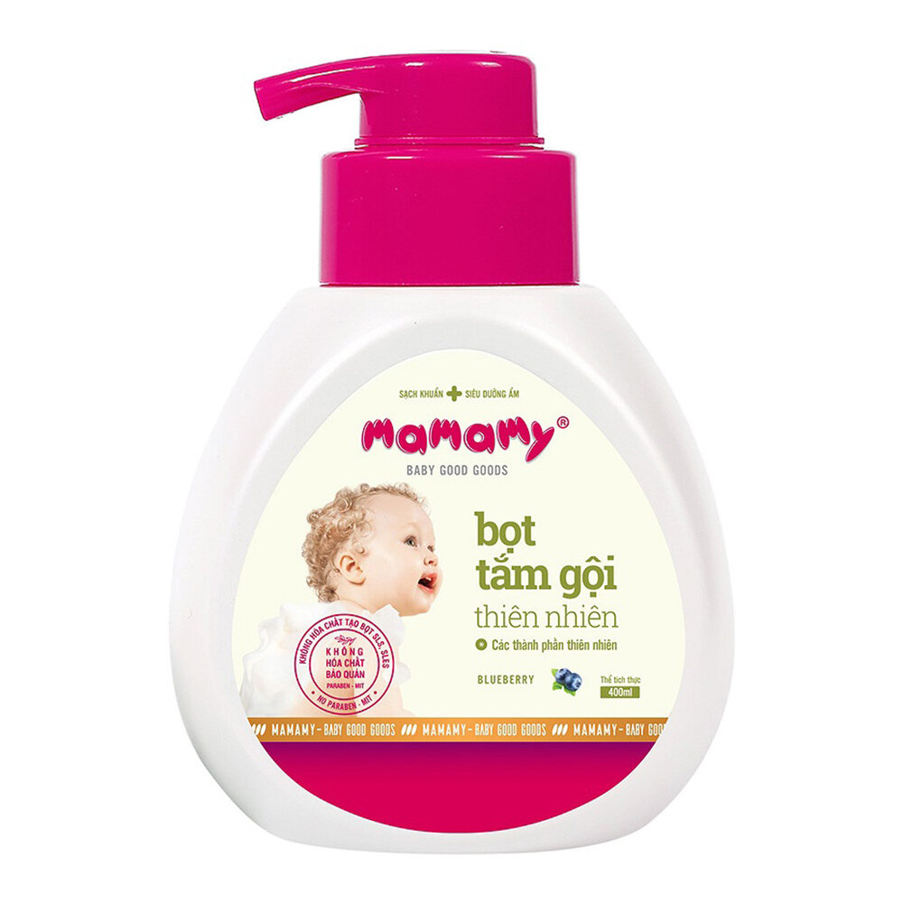  Bọt tắm gội Mamamy Blueberry 400ml