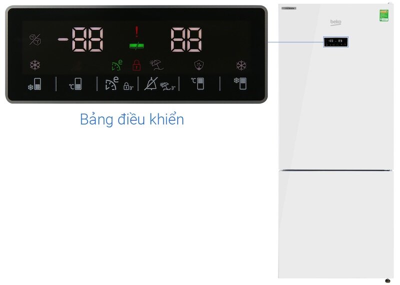 Tủ lạnh Beko Inverter 396 lít RCNT415E50VZGW (Ảnh: dienmayxanh).
