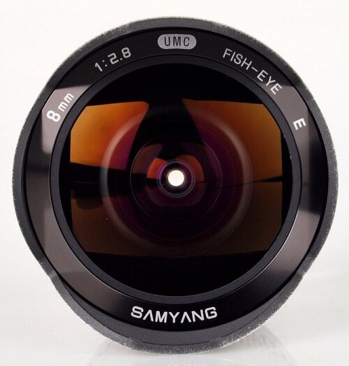 Ống Kính Samyang 8mm f/2.8 UMC Fisheye for Sony Nex Ống Kính Samyang 8mm f/2.8 UMC Fisheye for Sony Nex