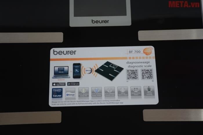 Cân điện tử phân tích cơ thể kết nối không dây BF700