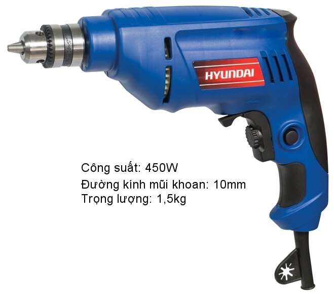 Máy khoan điện 10mm Hyundai HKD101