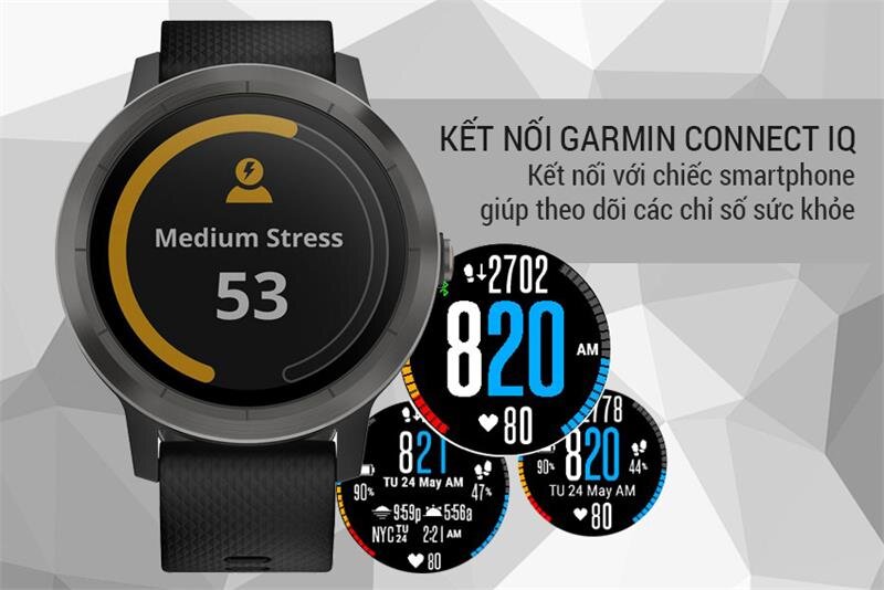Đồng hồ thông minh Garmin Vivoactive 3 White 