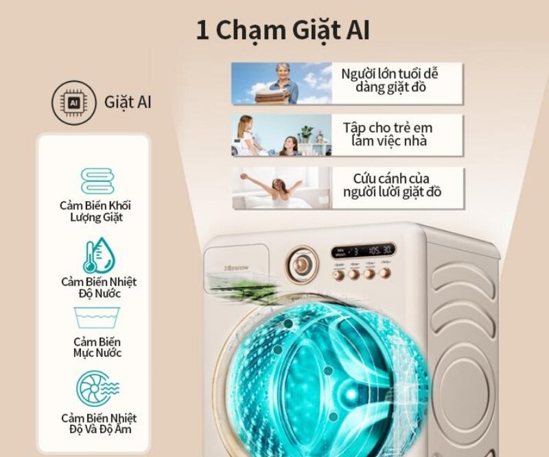 Máy giặt Hisense 10,5 kg WF105R5