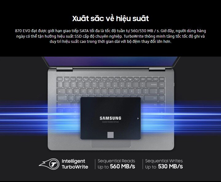 Hiệu suất ổ cứng SSD Samsung 870 EVO 500GB