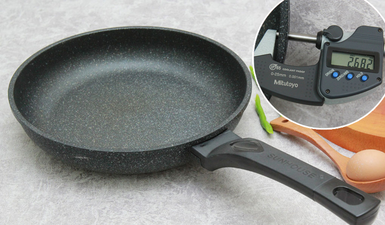 Chảo nhôm chống dính đá hoa cương 28 cm Sunhouse SBD28 Chảo nhôm chống dính đá hoa cương 28 cm Sunhouse SBD28