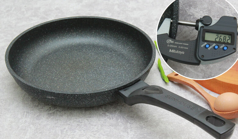 Chảo nhôm chống dính đá hoa cương 28 cm Sunhouse SBD28 Chảo nhôm chống dính đá hoa cương 28 cm Sunhouse SBD28