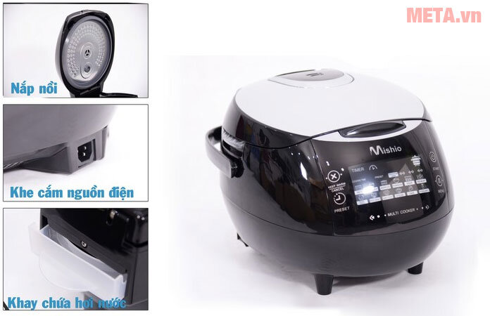 Máy làm tỏi đen đa năng cảm ứng Ceramic Mishio MK03