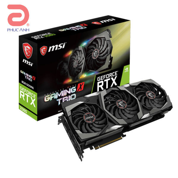 VGA MSI RTX 2080 GAMING X TRIO (NVIDIA Geforce/ 8Gb/ GDDR6/ 256Bit)