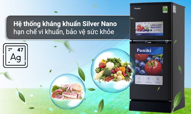 Các công nghệ hiện đại tủ lạnh Funiki 126 lít HR T6126TDG (Ảnh: dienmayxanh).