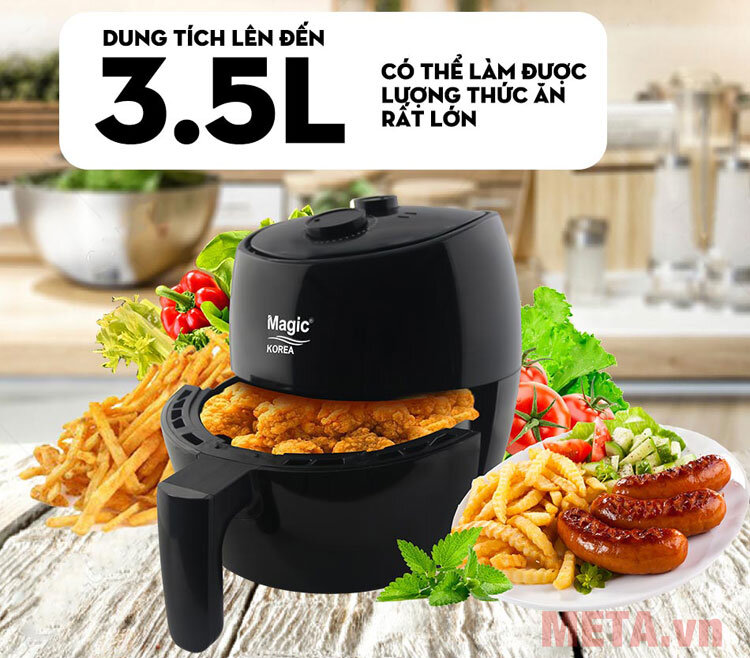Nồi chiên nướng không dầu Magic Korea A-85 3.5 lít