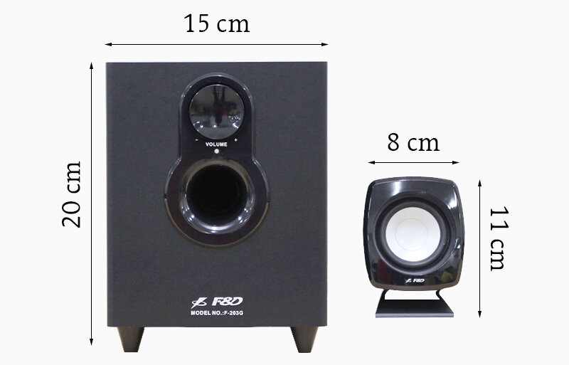 Loa vi tính Fenda F203G - 2.1 Loa vi tính Fenda F203G - 2.1