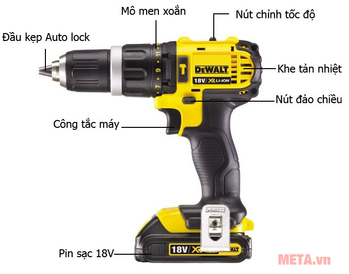 Máy khoan động lực pin DeWalt DCD785D2