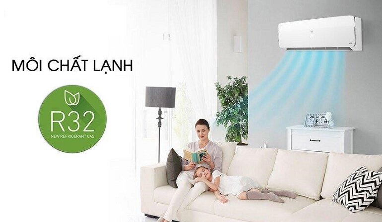 Điều hòa Sumikura 24000 BTU 2 chiều Inverter APS/APO-H240/Citi sử dụng khí gas R-32 làm môi chất dẫn lạnh.