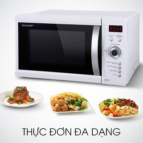 Lò vi sóng điện tử Sharp R-G623VN(ST) 23L Có nướng