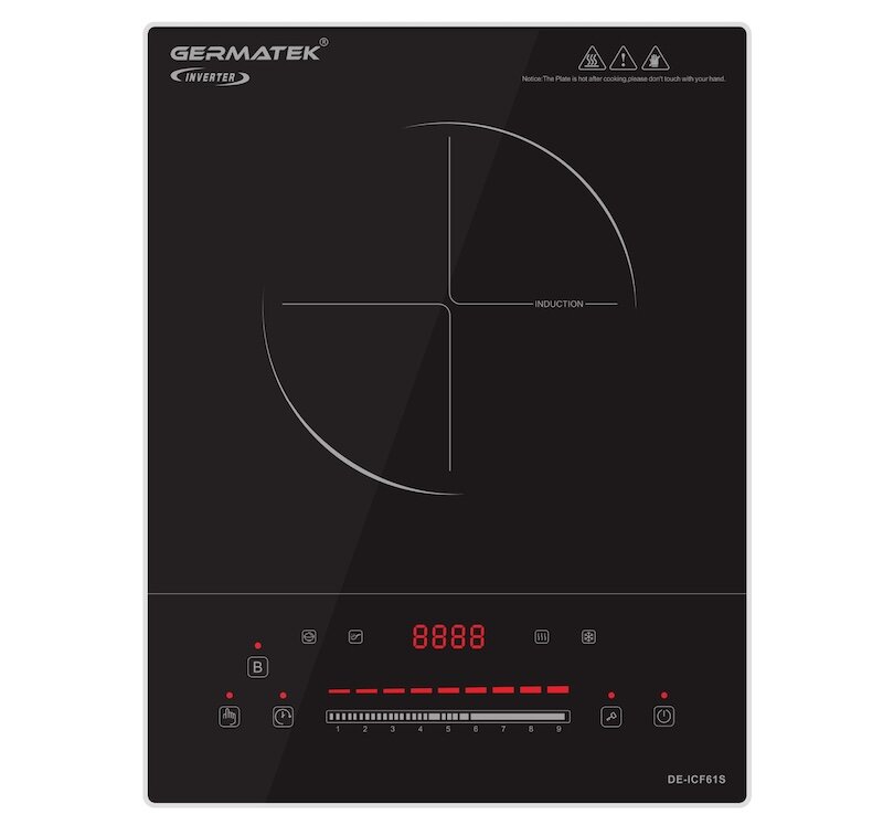 Bếp từ Germatek DE-ICF61S sở hữu thiết kế đơn giản nhưng sang trọng