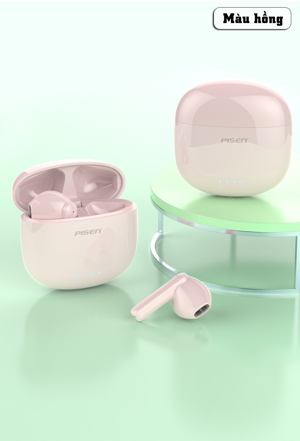 Tai nghe không dây PISEN True wireless Ai3 PA-BHD03 màu trắng