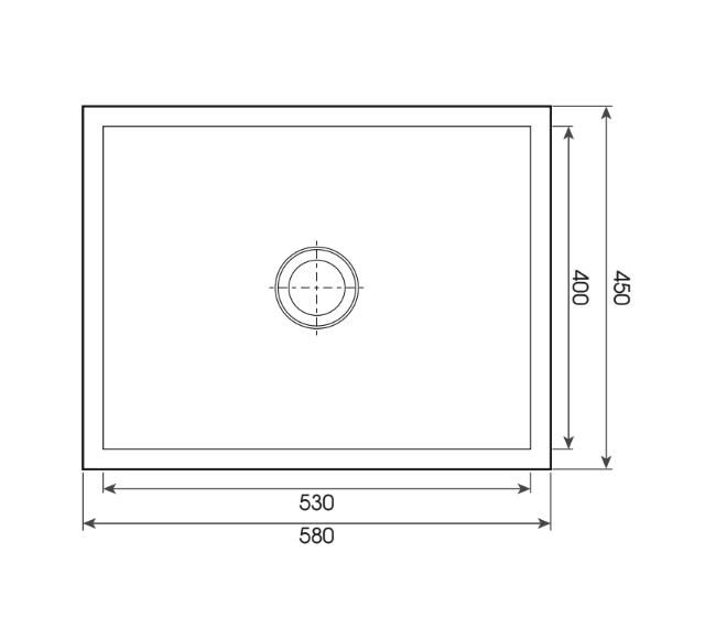 Bản vẽ kỹ thuật chậu rửa chén 1 hộc MOEN 27121