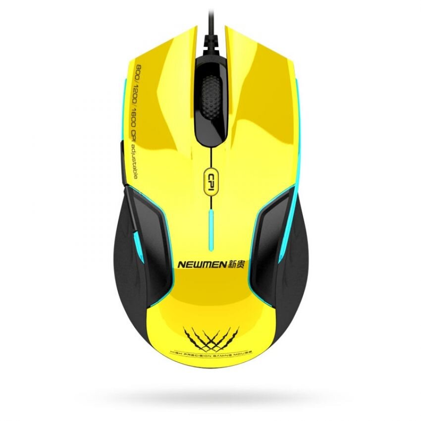 Chuột gaming Newmen N500 Plus (Vàng)