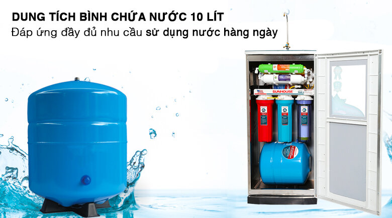 Máy lọc nước RO Sunhouse SHR8829K 9 lõi